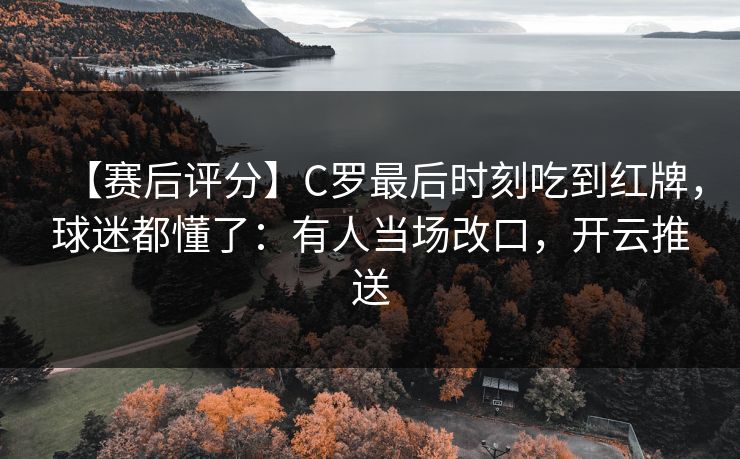 【赛后评分】C罗最后时刻吃到红牌，球迷都懂了：有人当场改口，开云推送