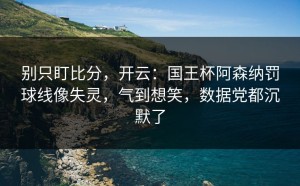 别只盯比分，开云：国王杯阿森纳罚球线像失灵，气到想笑，数据党都沉默了