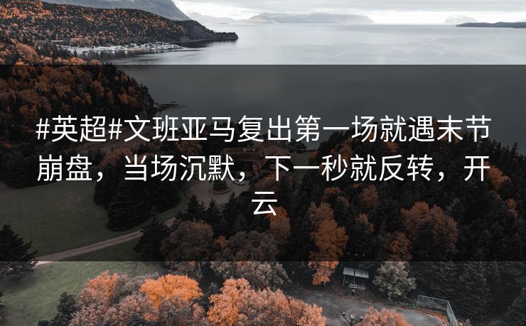 #英超#文班亚马复出第一场就遇末节崩盘,当场沉默,下一秒就反转,开云 #英超#文班亚马复出第一场就遇末节崩盘,当场沉默,下一秒就反转,开云